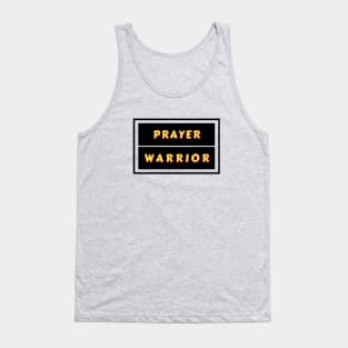 Prayer Warrior | Christian Typography Tank Top
